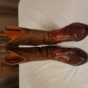 J Chrisom Lizard Cowboy boots 10EE